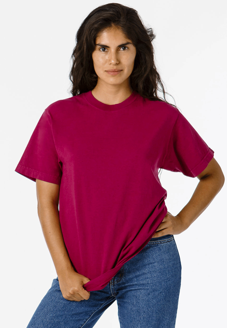 Los Angeles Apparel Garment Dye Crewneck T-Shirt