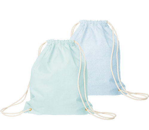 Colored Canvas Cotton Drawstring Backpack