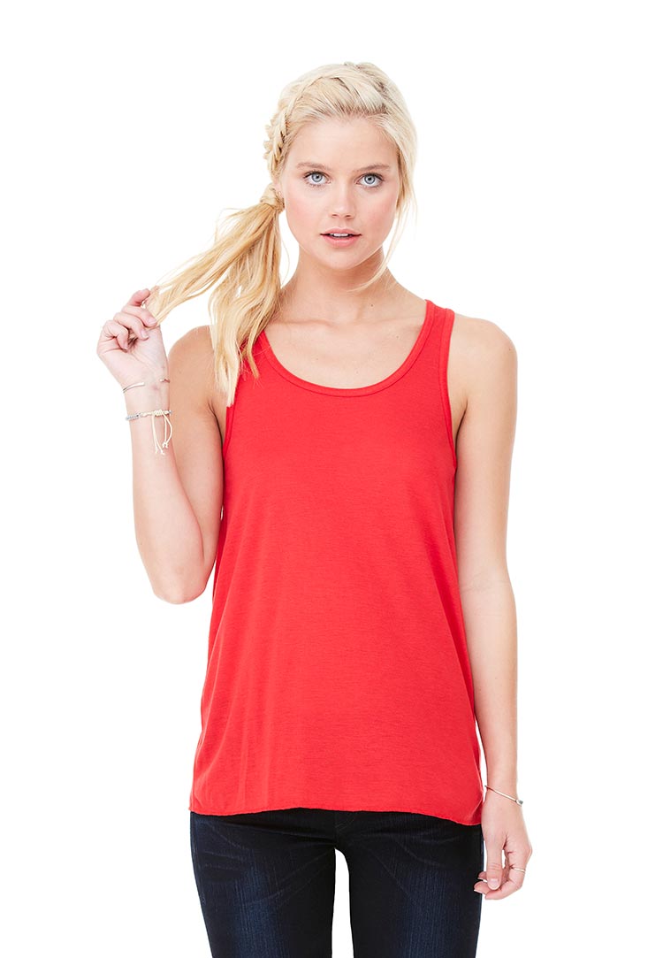 Bella + Canvas 8800, Women's Flowy Racerback Tank | Threadbird