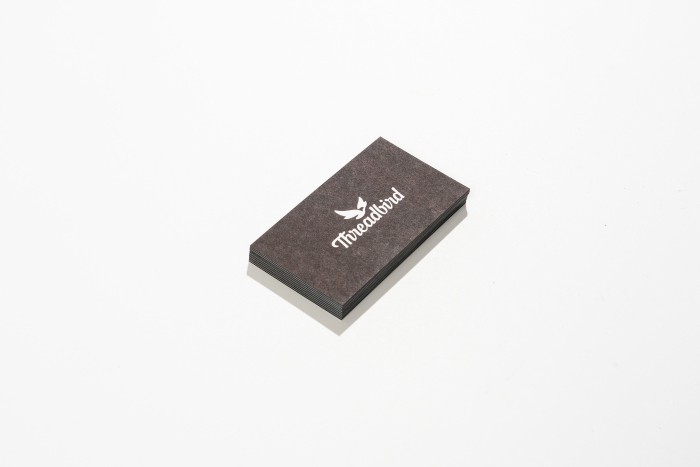 Front of Threadbird business cards