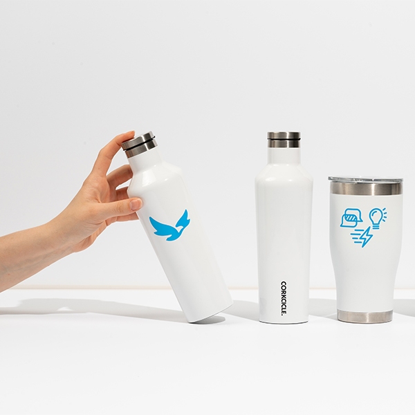 Custom water bottle and metal tumbler