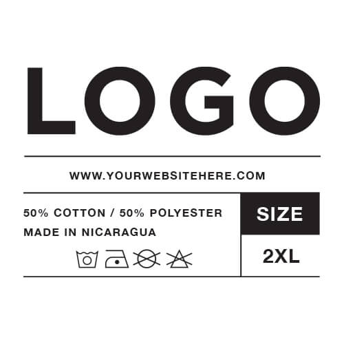 Clothing Tag Templates, Neck Tag & Label Template