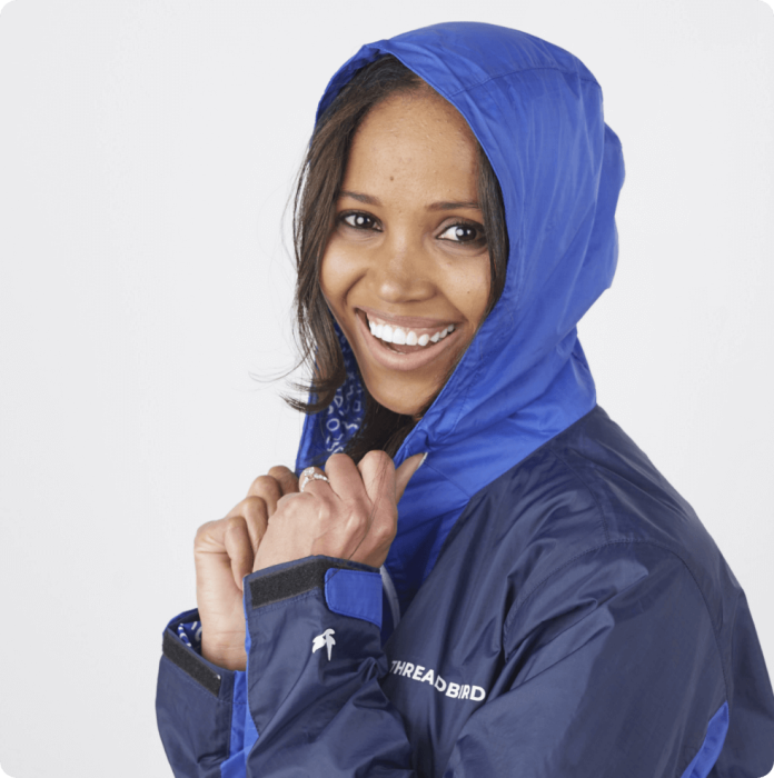 Hood Up Rain Jacket